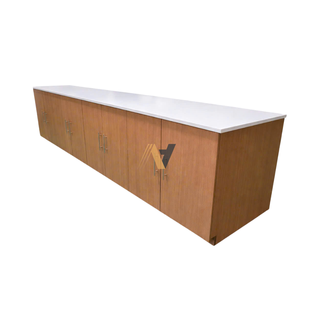 Reception Backside Shelf Storage Cabinet