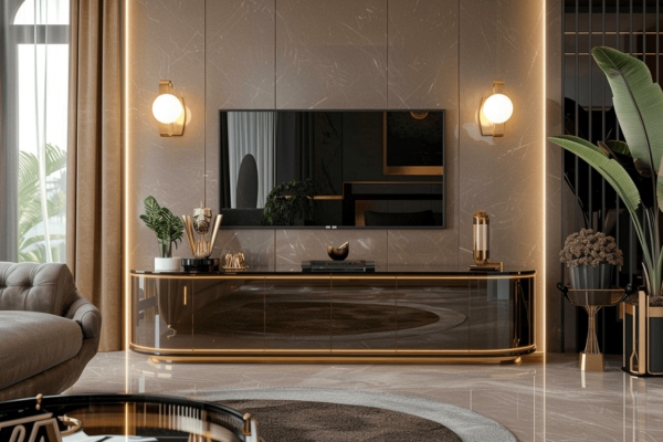 Designing Integrated Minibar and TV Cabinets for Modern Luxury Hotel Rooms