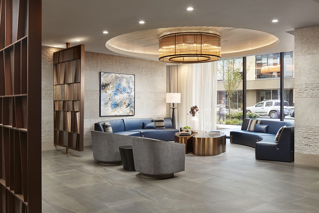 Hotel furniture designed to optimize the check-in experience and guest amenities