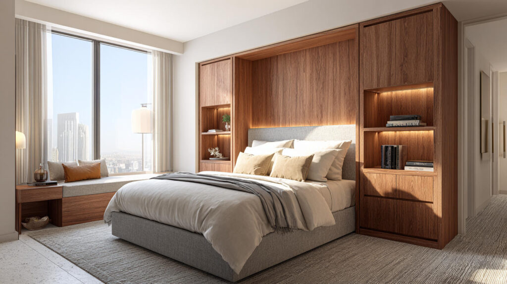 Hotel interior design solutions to optimize storage space in guest rooms