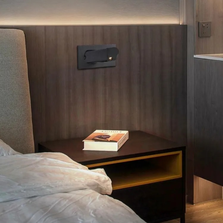 Integrating Power Outlets and Reading Lights in Hotel Headboards