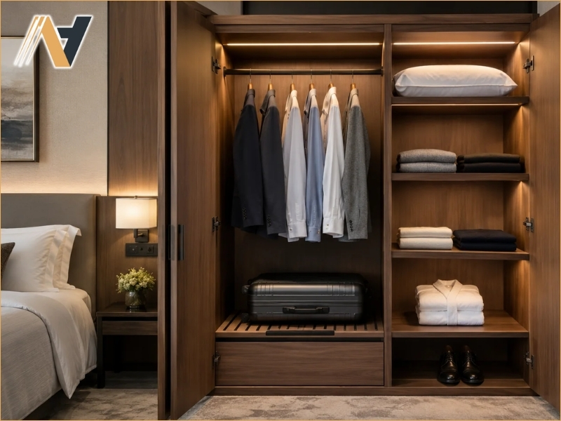 Balancing wardrobe functionality with room aesthetics