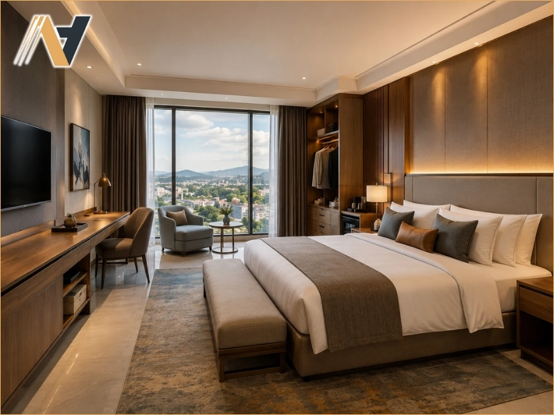 Checking the quality of hotel furniture materials
