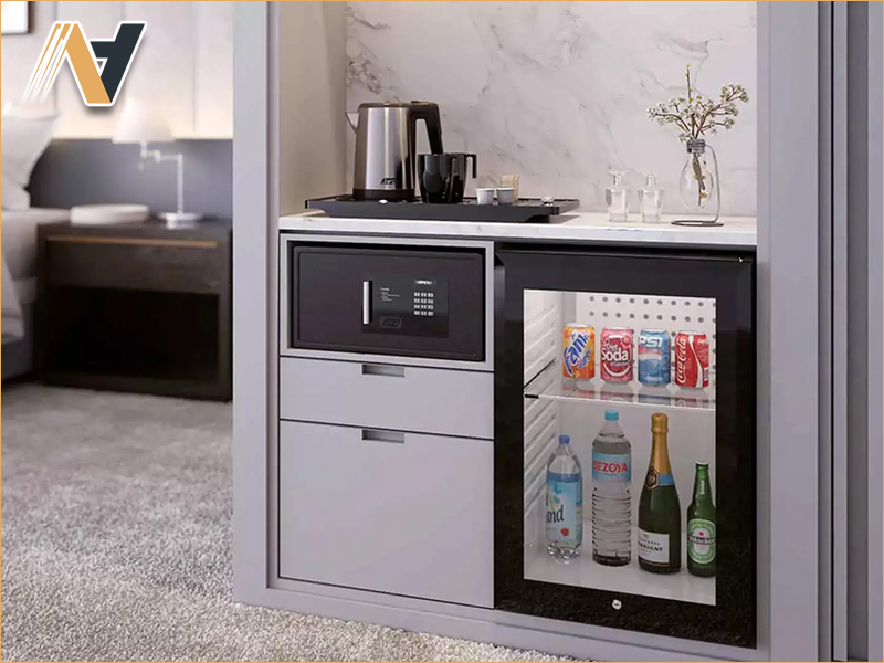 In-room Minibar and Lounge Area