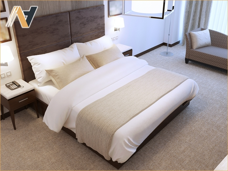Optimizing hotel interior layouts for maintenance and replacement